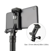 new mobile phone clip mount bracket selfie stick monopod holder for gopro iphone xiaom samsung huawei tripod adapter accessories