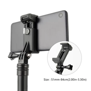 NEW Mobile Phone Clip Mount Bracket Selfie stick monopod Holder for GoPro iPhone Xiaom Samsung Huawe in India