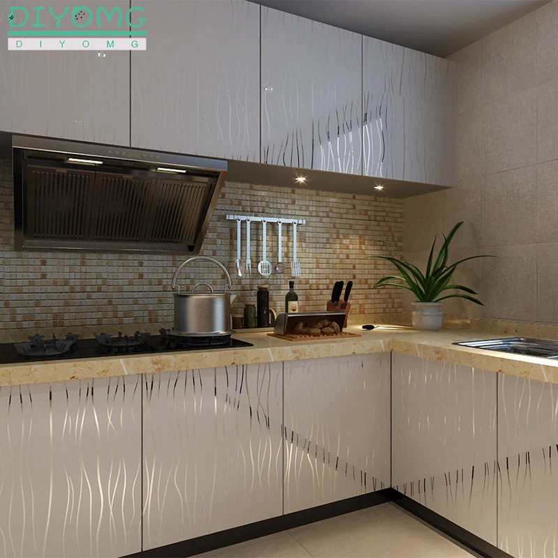 ТОЛСТАЯ ПВХ самоклеящаяся пленка для мебели шкафа наклейка Золотая краска