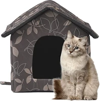 pet dog house warm waterproof outdoor cat house with inner pad foldable pet shelter portable pets cat dog house tent