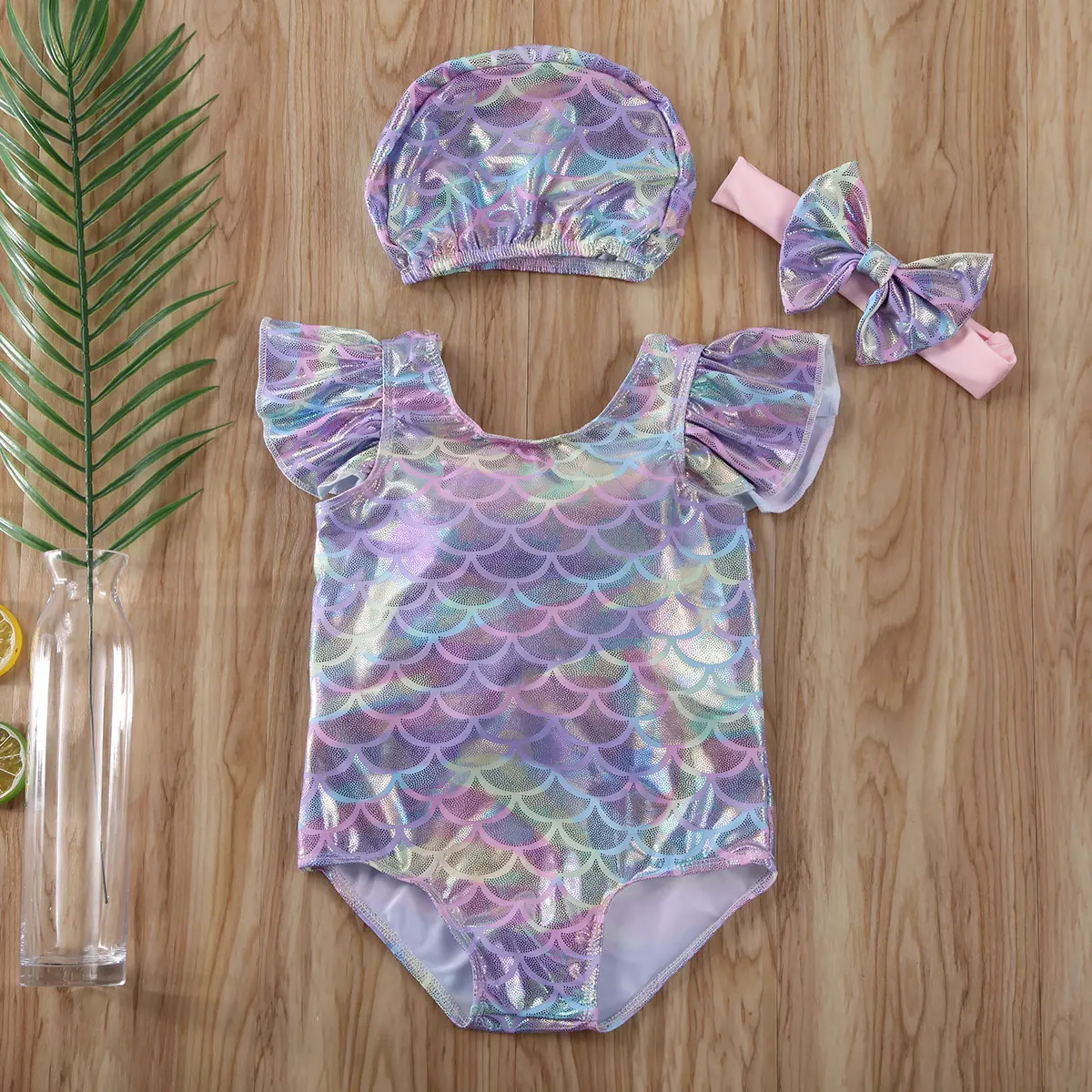 2020 новая одежда для малышей Костюм купания Русалочка девочек фатиновое платье