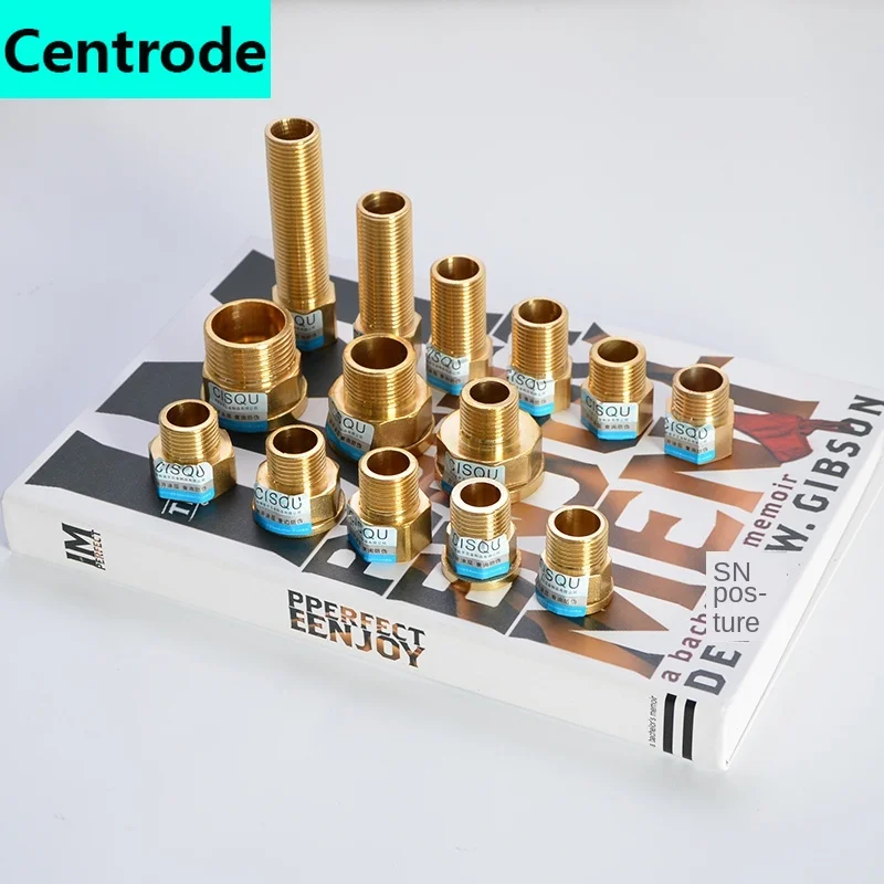 

1/2 IN connector 3/4 IN 1-inch lengthened direct full copper gas hot water heating accessories extension wire thickening