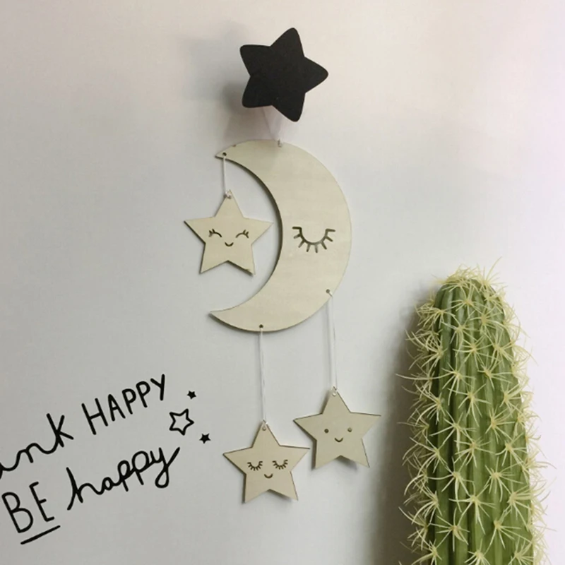 Северный стиль деревянных украшений бусины на стену с аксессуарами подвеской кистью для детской комнаты