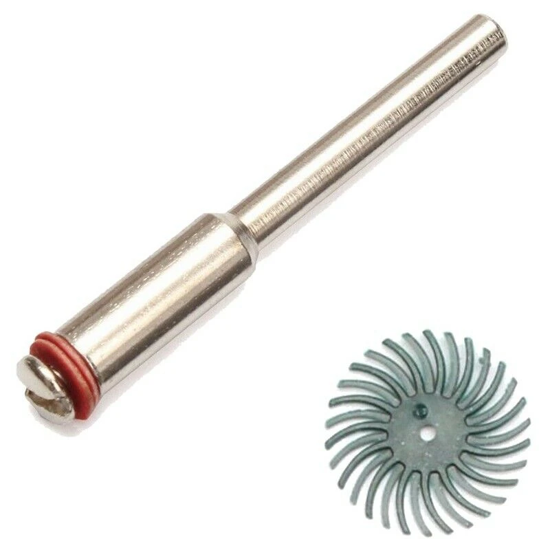 

21Pcs Radial Bristle Disc Abrasive Brush Kit (1/8 Inch Shank ) for Rotary Tool Mixed Grit 80 120 220 400 600 1000