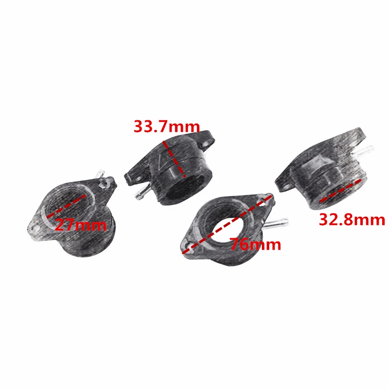 Карбюратор для мотоцикла 4 шт. Интерфейсный карбюратор впускного коллектора