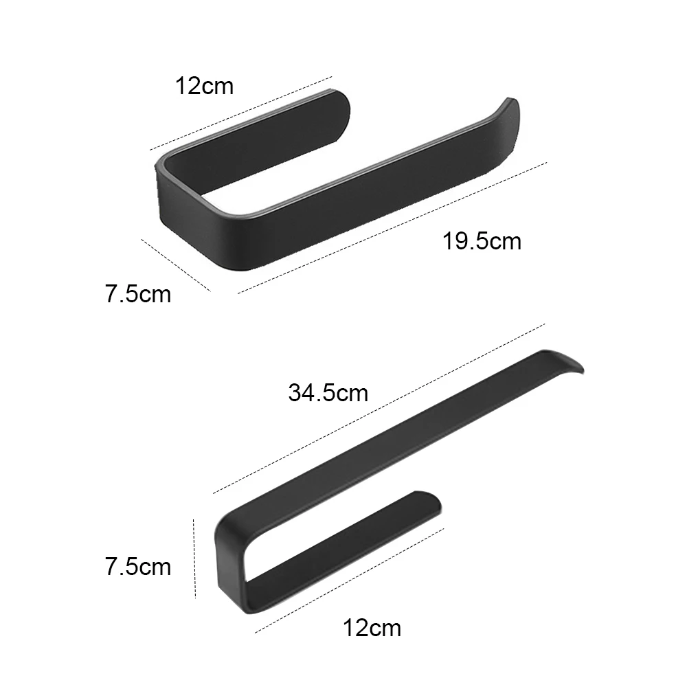 

Toilet Paper Holder Tissue Roll Holder Hanger Matte Black Bathroom Accessories 304 Stainless Steel Wall Mount WC Paper Holder