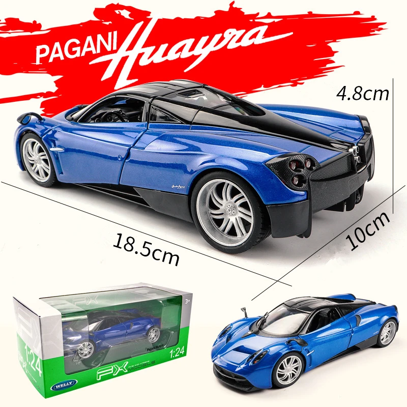 WELLY масштаб 1:24 металлический Литая классическая модель автомобиля Pagani Huayra