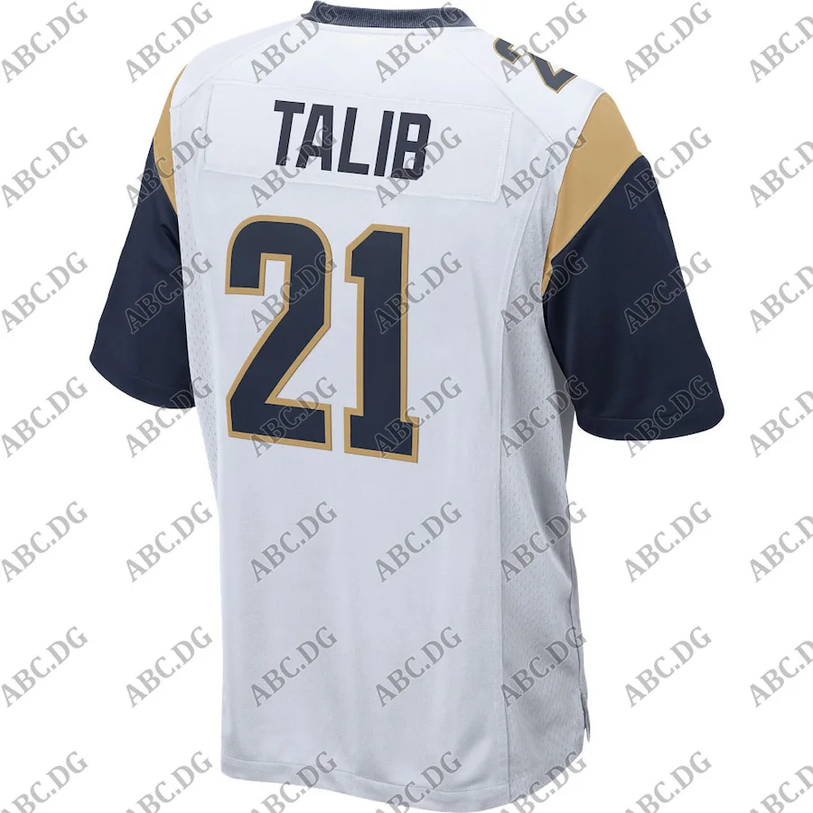 

Customized Stitch American Football Jersey Men Women Kid Youth Los Angeles Aqib Talib White Game Jersey