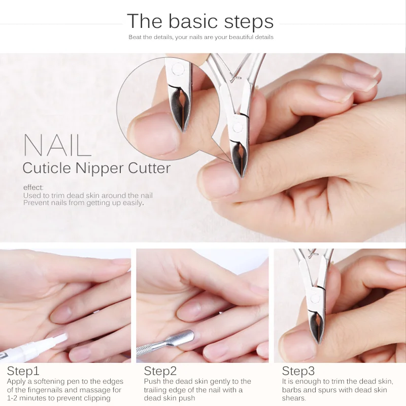 Ellwings ногти на руках ногах кусачки для кутикулы Обрезка из нержавеющей стали