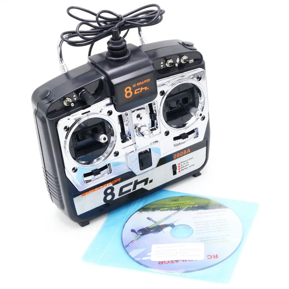 1 шт. 16 в 8CH RC симулятор полета JTL0908A режим или 2 Поддержка Realflight G7 для
