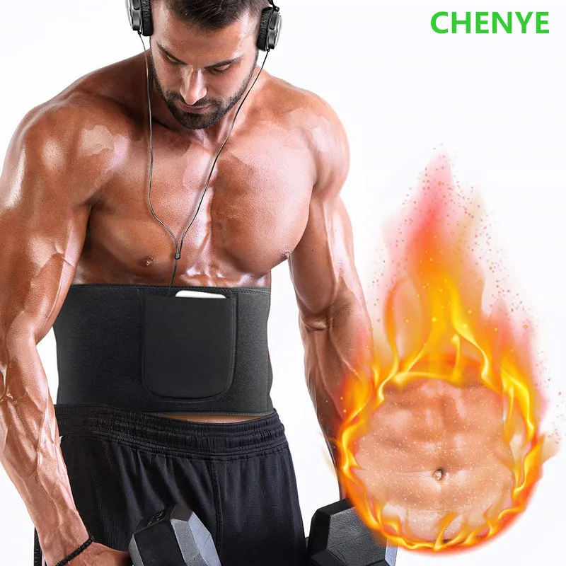 Неопреновый утягивающий корсет для тела мужские ремни тренировки похудения