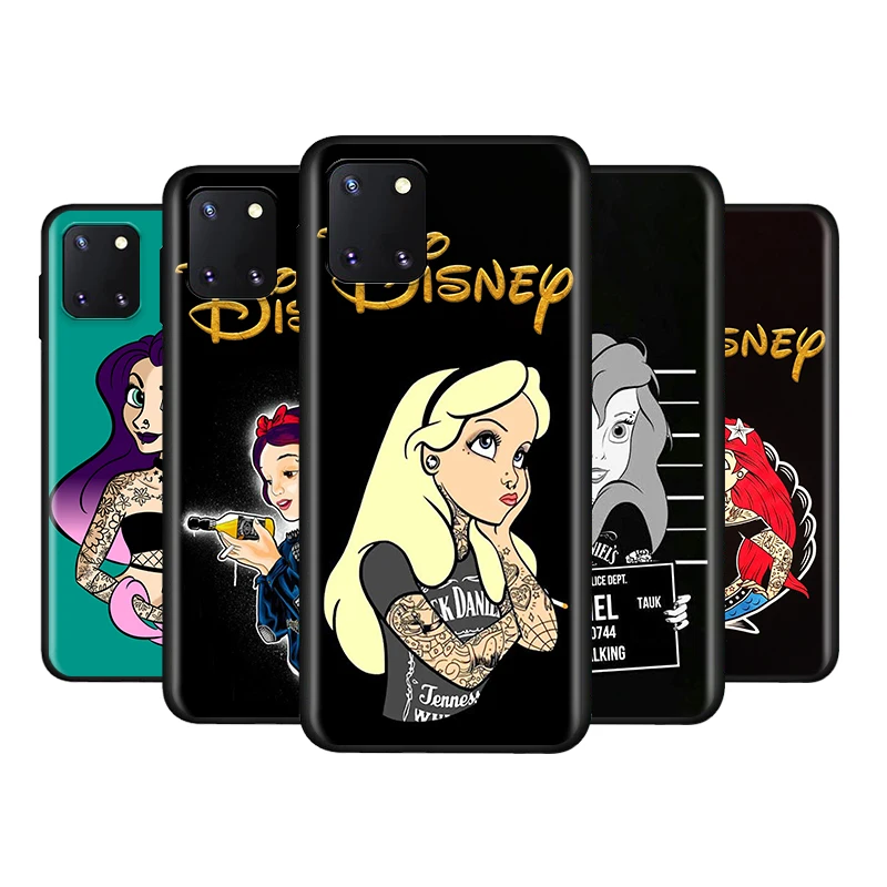 

Punk princess disney Phone Case For Samsung M02 M60S M40 M30 M20 M10 M62 M52 M32 M31S M31 M21 M21S M12 M1 Black Soft