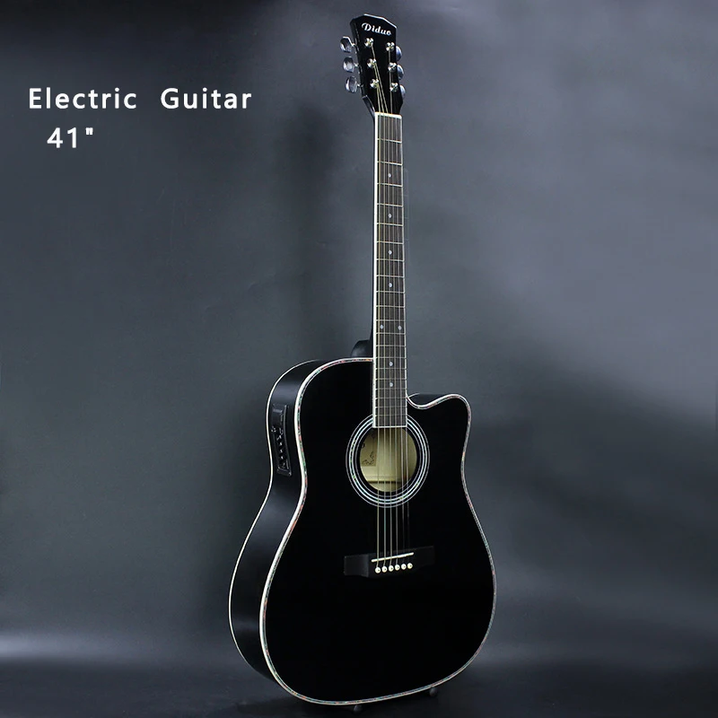 Акустическая/электрическая коробка 40/41 дюйма для концерта 6 струнная гитара Basewood