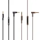 Замена аудио серебряный кабель дистанционного микрофона для-SONY MDR-100ABN 1A MDR-100X MSR7