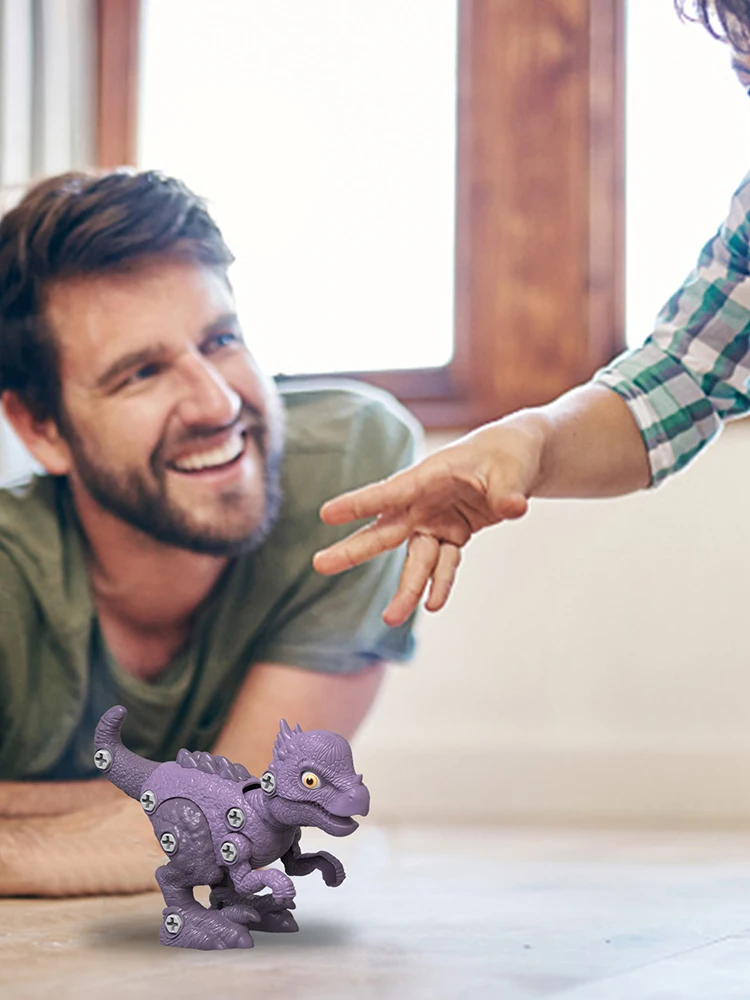 

Детская головоломка-динозавр, модель динозавра, сборная обучающая игрушка, сборка и разборка, игрушка динозавра, эффективная подарочная ко...