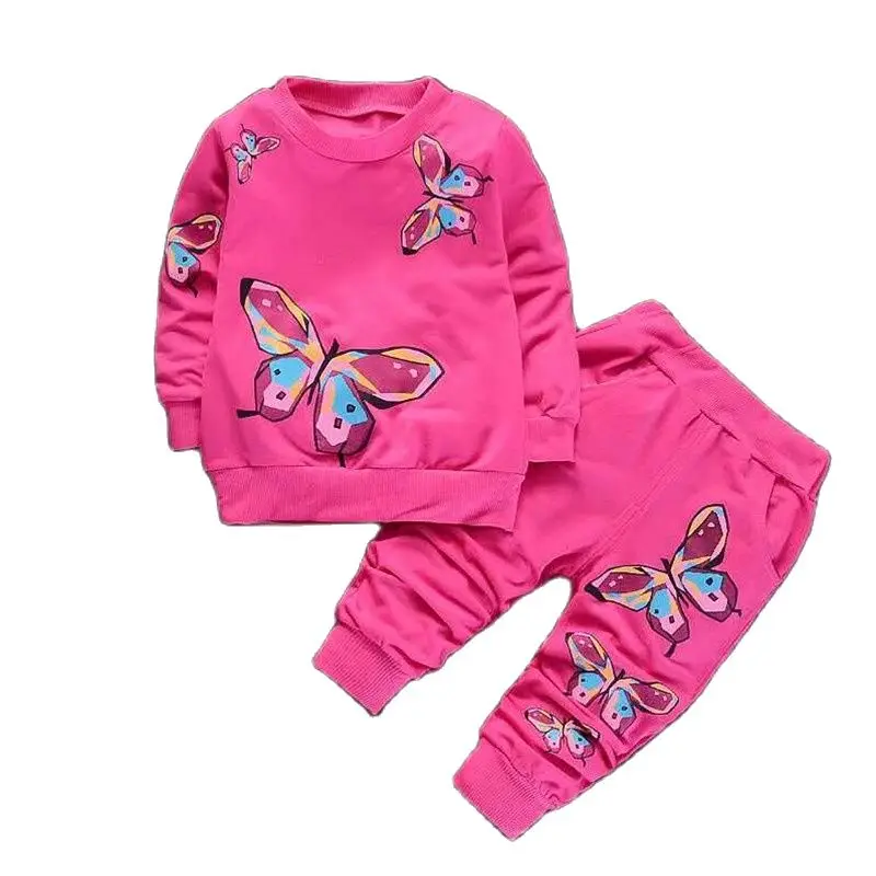 Комплект одежды для девочек BibiCola Весенняя футболка с мультяшным рисунком +