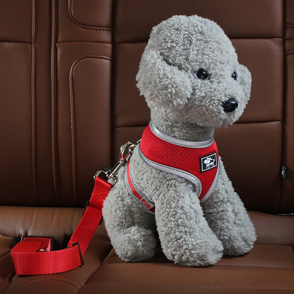 

Shaggy Kid Dog Seat Belt Pet Car Safety Rope Ring Dog Car Seat Belt Rear Seat Traction Belt Hand Holding Rope Pet Supplies