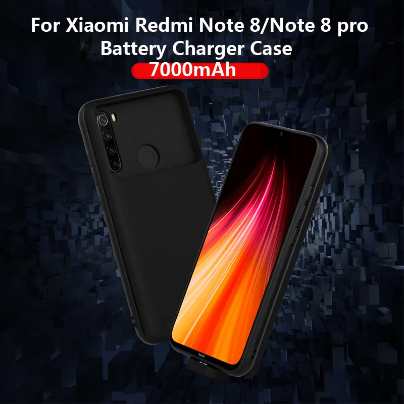 5000 мАч чехол для аккумулятора Xiaomi Redmi Note8 Note 8 Pro Чехол зарядного устройства
