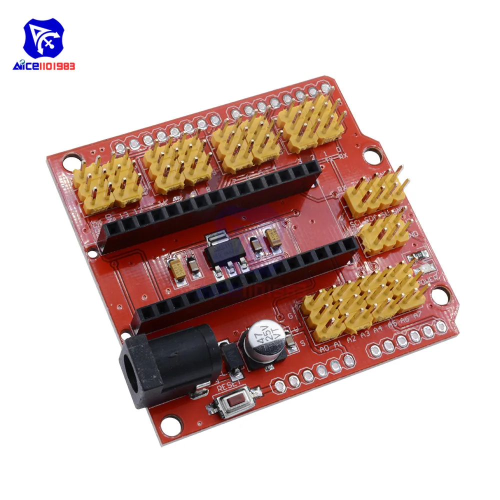 Плата расширения diymore 3 В модуль ввода вывода для Arduino Nano V3.0 0 IO IIC I2C интерфейс
