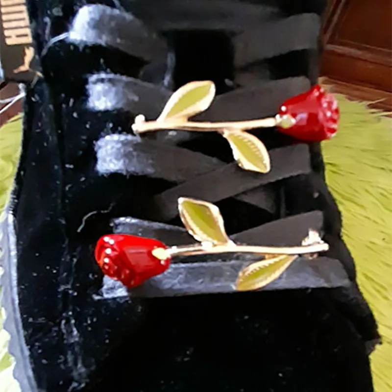 

Roses Shoe-buckle Daisies Accessories for Women Sneaker Decorations Metal Crystal Shoe Jewelry Shoe Fastener Pearl Bijoux Femme