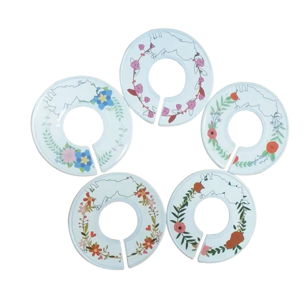 7 штук разделителей для гардероба детской одежды размер дивайдер комплект на заказ с индивидуальной печатью OEM.