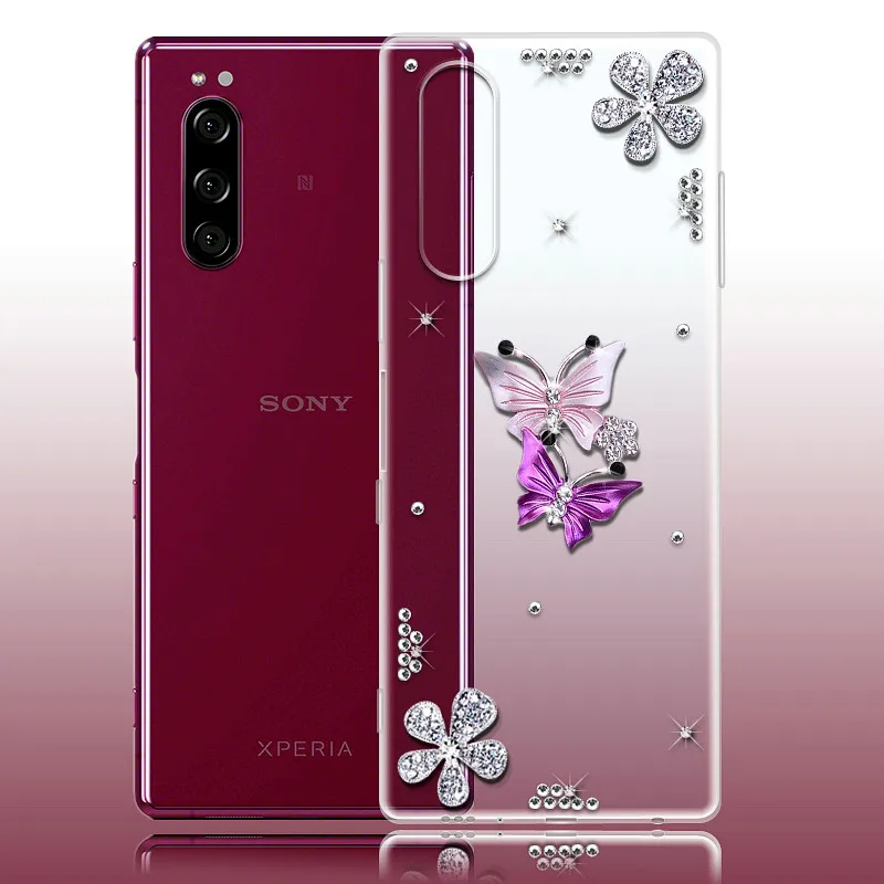 Чехол для Sony Xperia XZ3 XA2 X XA XA1 Ultra XZ XZ1 PLUS L1 L2 L3 L4 чехол 1 5 10 II Plus со стразами и