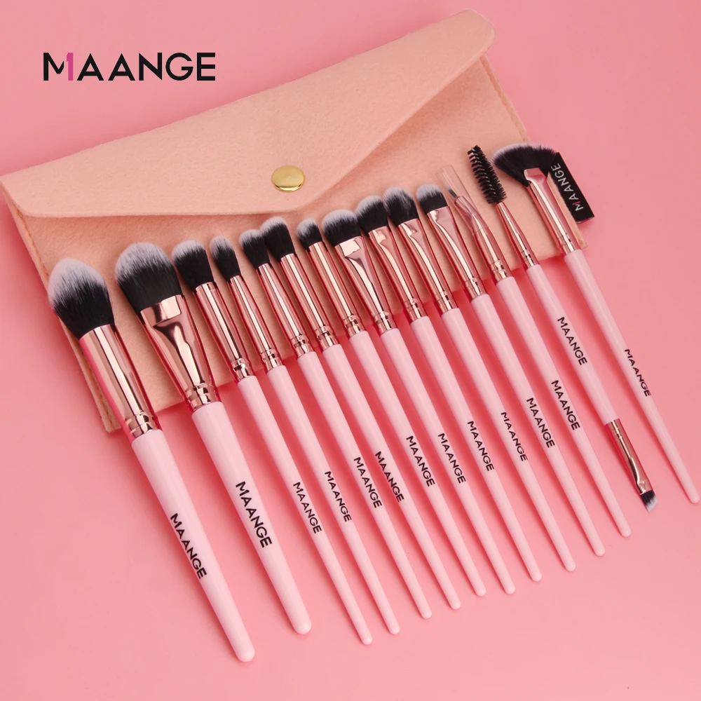 MAANGE Pro 3/14 шт. кисти для макияжа Набор Фонд Тени век порошок контурная кисть