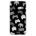 FunnyTechЧехол для Wiko View 5 l, чехол для ретро геймерского контроллера на черном фоне