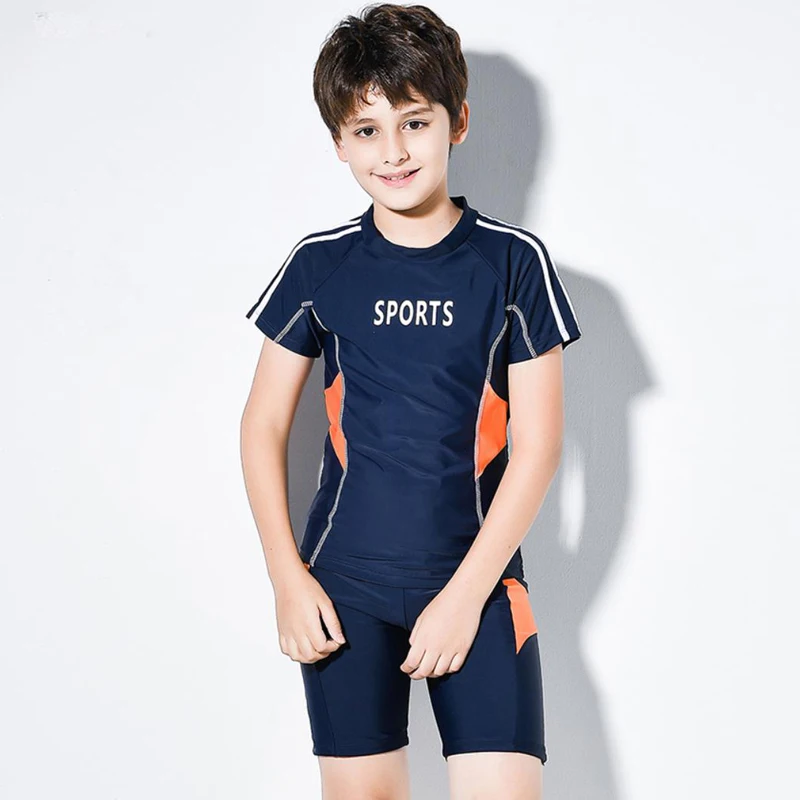 Детская одежда для плавания мальчиков и девочек подростков комплект из двух