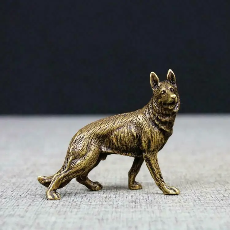 

Китайская антикварная статуя из чистой латуни