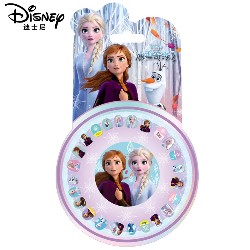 

2021 Frozen 2 Elsa Anna Girls Nail Stickers Makeup Set Pretend Play Toys Kids Gift Children Nail Decoration Supplies