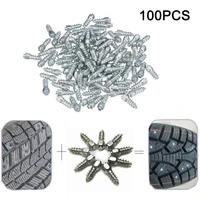 100pcs tungsten steel 12 mm carbide screw tire studs snow spikes anti slip anti ice for carsuvatvutv with installation tool
