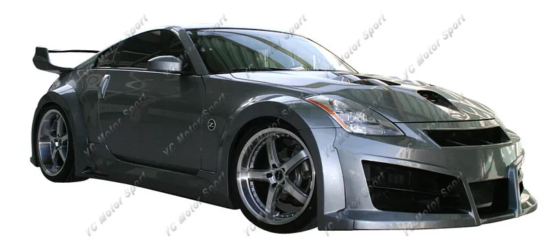 Стеклопластиковый волокно Стекло IBD хаос широкий Стиль Bodykits подходит для 2002 2008 350Z