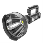 Мощный светодиодный фонарик, портативный фонарь P50, заряжаемый от USB, поисковой светильник, водонепроницаемый точесветильник светильник с базой, светильник онарь для рыбалки