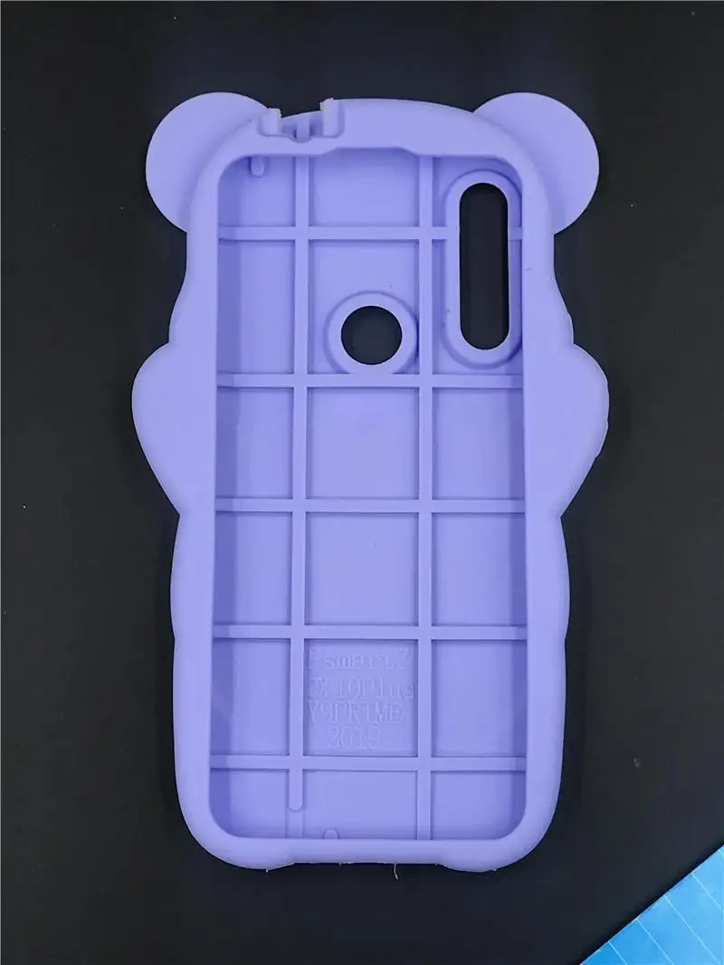 

For Huawei P smart Z New 3D Cartoon Kawaii Bow Tie Bear Soft silicone Phone Cover Case For Huawei Y9 Prime 2019 Phone Case