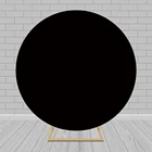 Черные круглые фоновые Обложки с именем на заказ, украшение для дня рождения, фотографический фон, торт, стол, круг, фоны