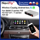 Новинка! Беспроводной приставка декодера Apple CarPlay Android авто для BMW 5 серии F10 F11 F07 GT 7 серии F01 02 ncic BT система