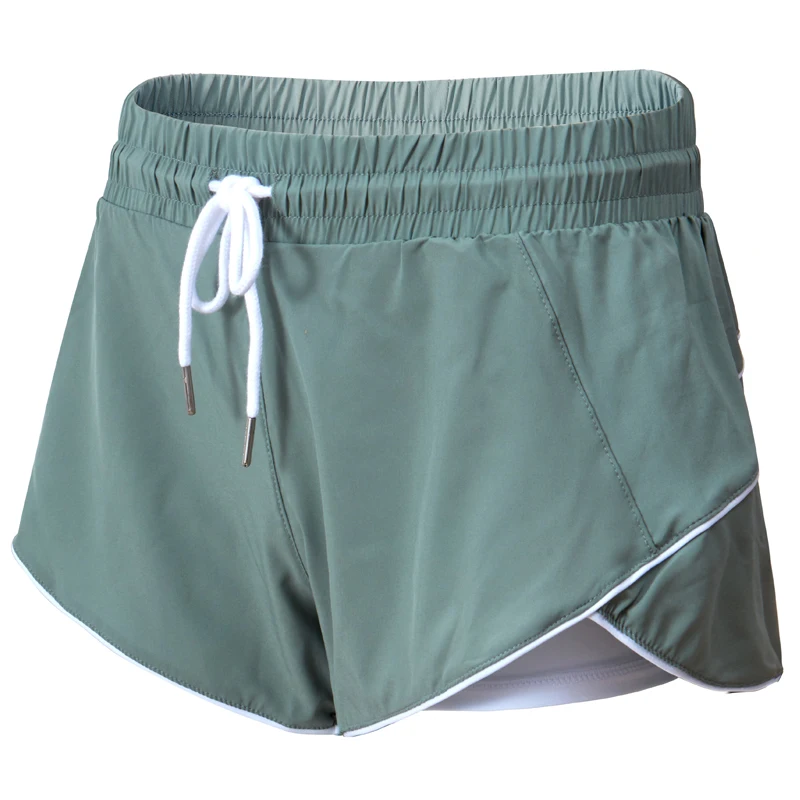 

Спортивные шорты с высокой талией, женские летние свободные шорты с высокой талией для фитнеса и танцев, сексуальные женские эластичные сет...