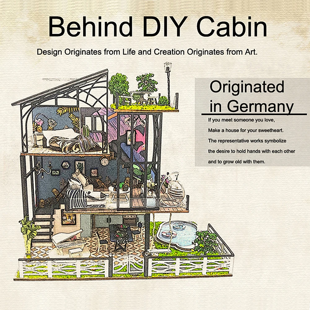 Набор для кукольного домика DIY миниатюрный кукольный домик ручной работы