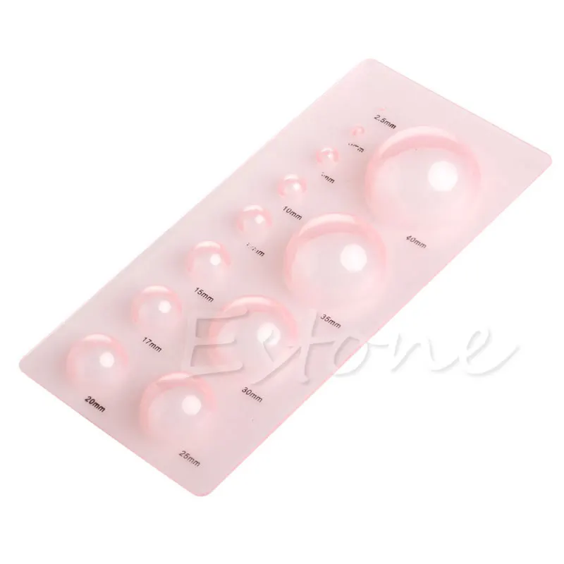 

12 Size 3D Half Ball Domes Quilling Papercraft Board Creation Mould Tool 95AA