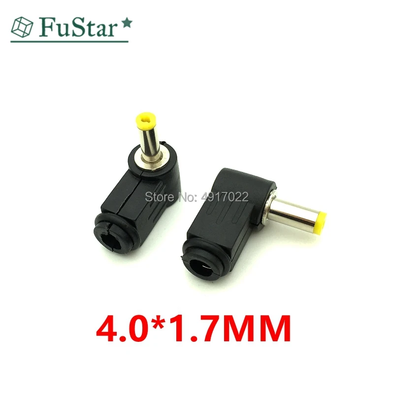 

10 шт. адаптер питания постоянного тока с штекером 90 градусов Штекер 5,5x2,1 мм 5,5x2,5 мм 4,8x1,7 мм 4,0x1,7 мм 3,5*1,1 мм разъем постоянного тока горячий