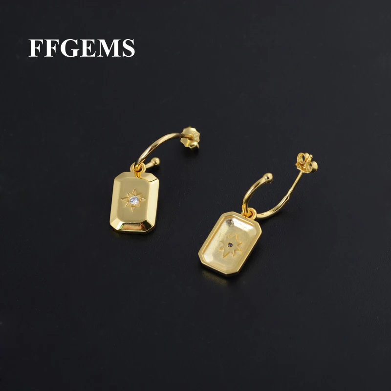 

FFGems 925 Silver Earrings Sterling Zultanite Gemstone Color Change Fine Jewelry For Women Wedding Party Gift With Box