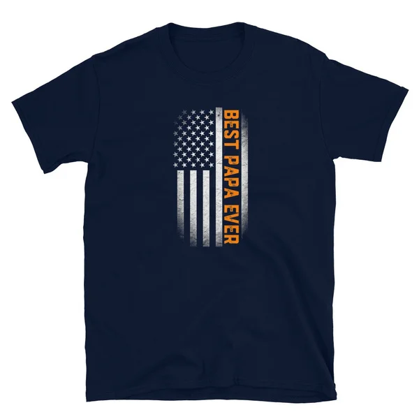 

Best Papa Ever American Flag USA Flag T Shirt Gift for Best T-Shirt