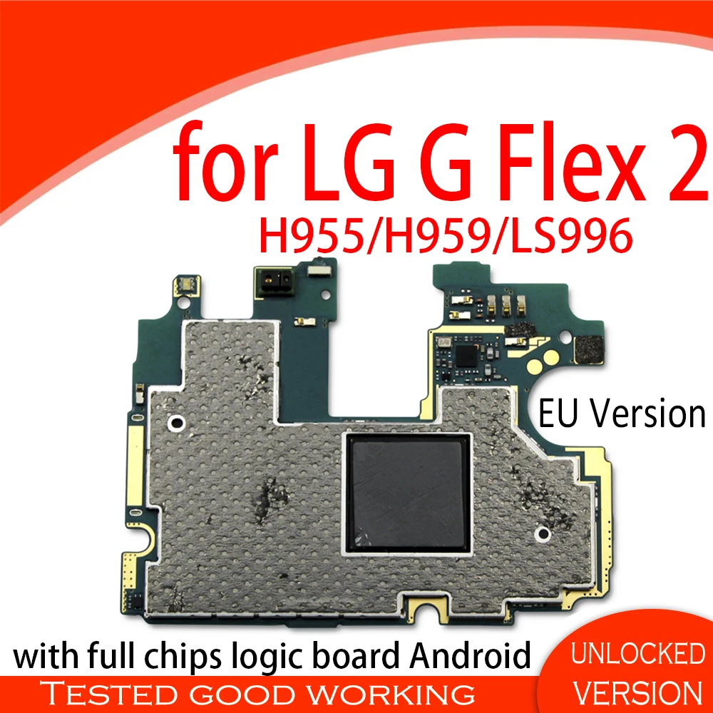 Оригинальная разблокированная материнская плата 32 ГБ для LG G Flex 2 LS996 H959 H950