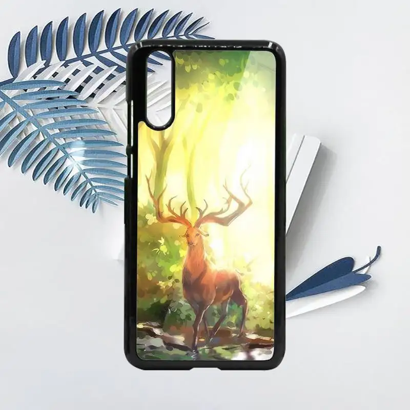 

Deer Cute Elk cartoon animal Phone Case PC For Samsung galaxy S note 8 9 20 10 e lite2019 plus pro ultra