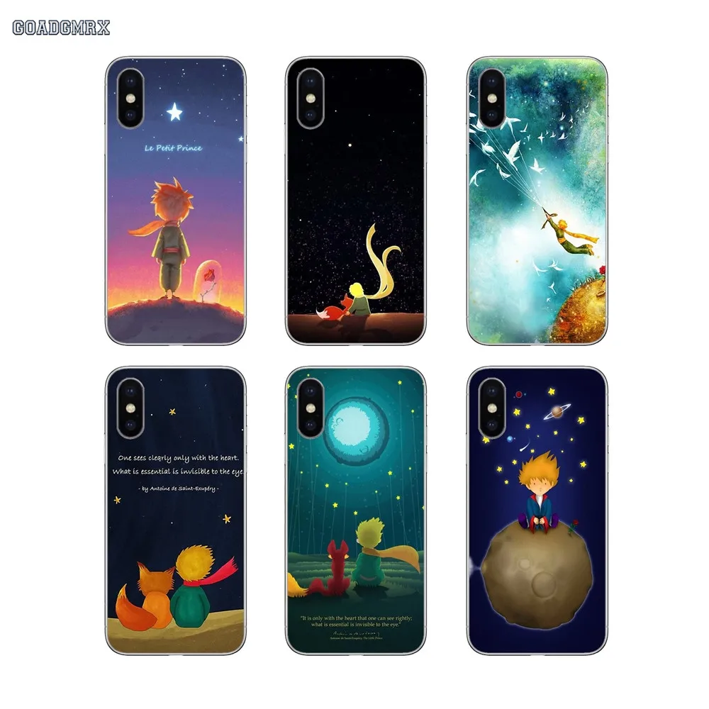 Мягкие прозрачные чехлы чехол Little Prince Night Planet для iPhone 11 X XR XS Pro MAX 4 4s 5 5S SE 5C 6 6S 7 8 Plus |