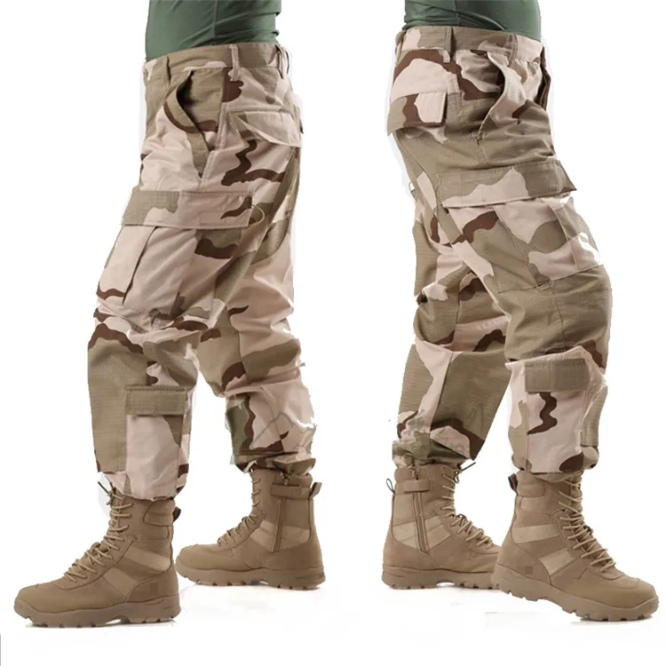 Men's Outdoor Hiking Trekking Pants Tactical Waterproof Camouflage Trousers Army Military ACU Climbing Hunting Combat Clothing