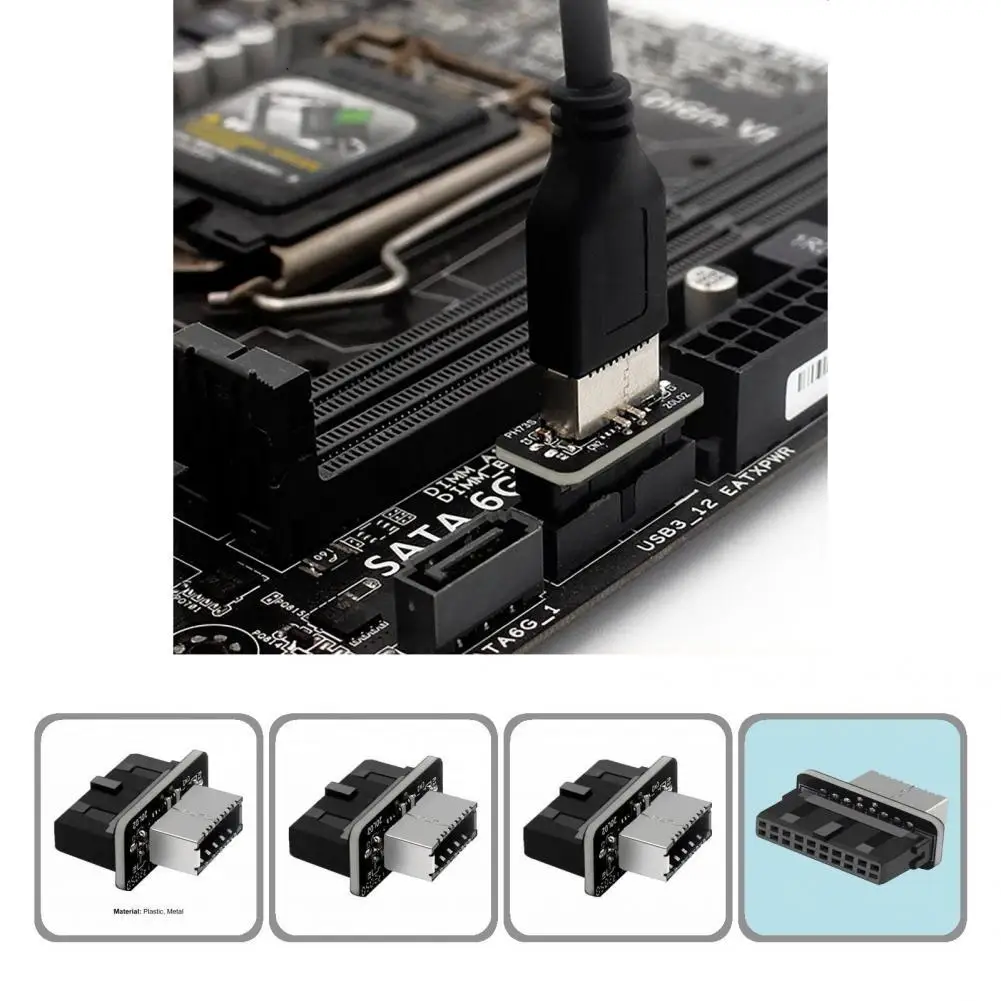 USB 3.0 20Pin/19P Header к Type-E A-Key 3 0 20-контактный адаптер для передней панели Type C Кронштейн