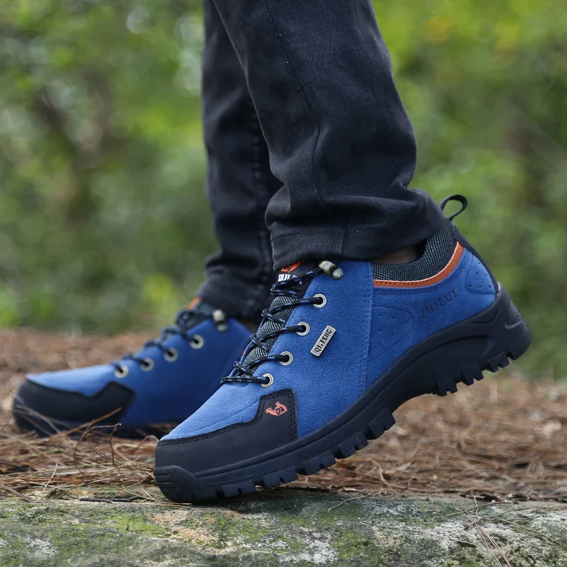 

Outdoor Men Winter Fur Inside Hiking Shoes Big Size 36-47 Sneakers Keep Warm Trekking Shoes Women Mountain Climbing Footwear