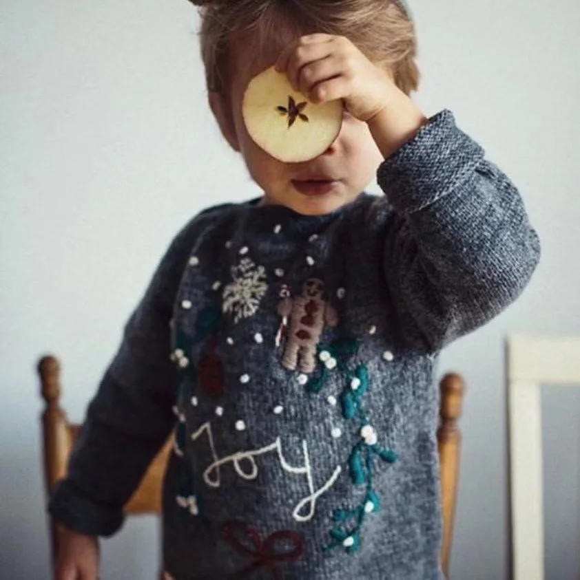 

Christmas Sweater Toddler Girl Fall Clothes 2020 Sb Brand Winter Sweater Hand Embroidery Girl Pullover Sweater Summer Bobo